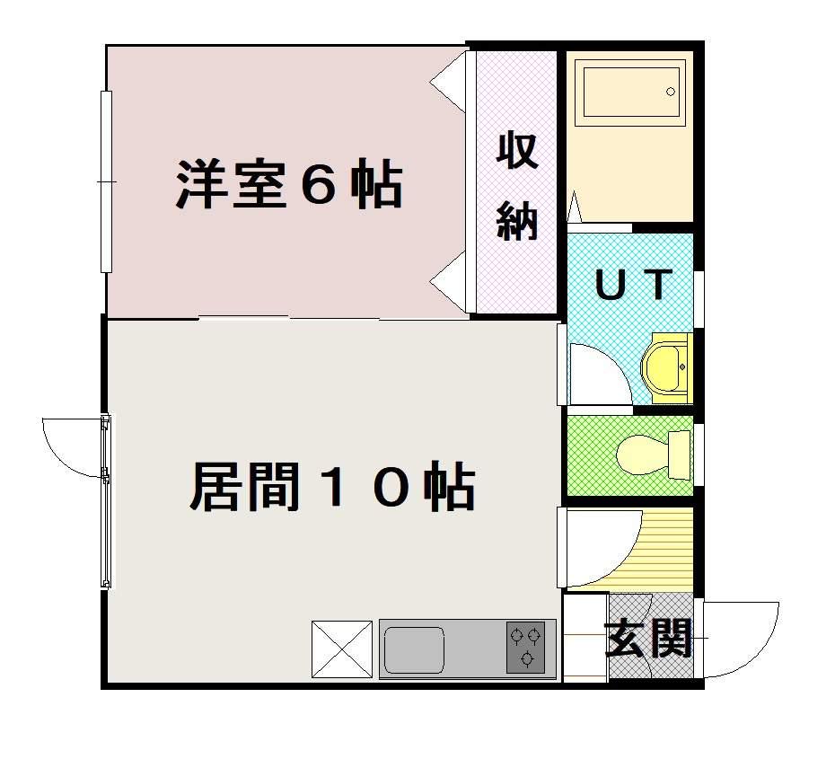 ダイアナマンション(1LDK/2階)の間取り写真
