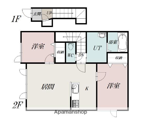 OCTA(2LDK/2階)の間取り写真