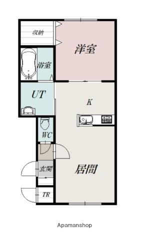 NEO-NN(1LDK/2階)の間取り写真