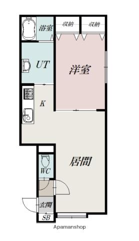 エクセレント5・2(1LDK/2階)の間取り写真