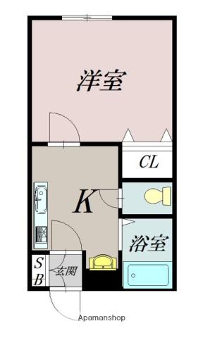 NORFINO MURIR(1K/2階)の間取り写真