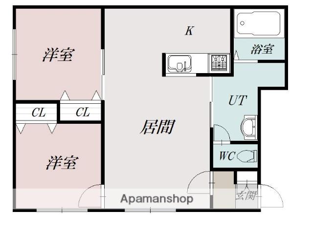 BELLEZZA(2LDK/1階)の間取り写真
