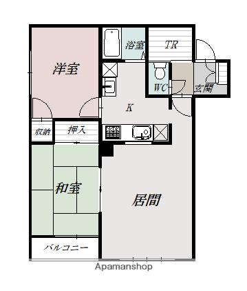 アネックス(2LDK/1階)の間取り写真