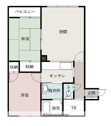 アネックス(2LDK/1階)の間取り写真
