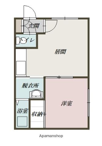 カーサグレース(1LDK/2階)の間取り写真