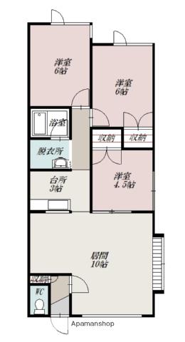 AVENUE6.5(3LDK/2階)の間取り写真