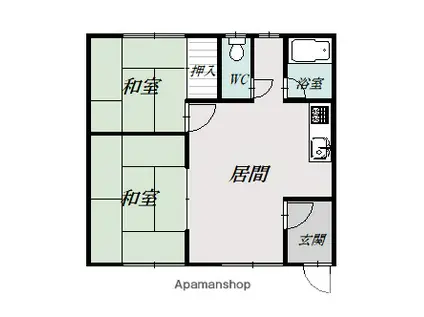 スターハイツ(2LDK/2階)の間取り写真