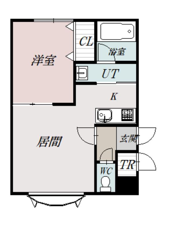 ファミリーテイズA(1LDK/2階)の間取り写真
