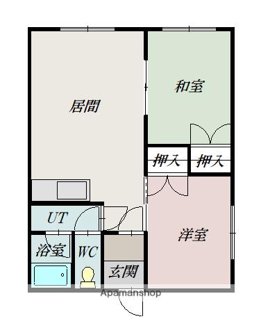 ABCハウス(2LDK/1階)の間取り写真