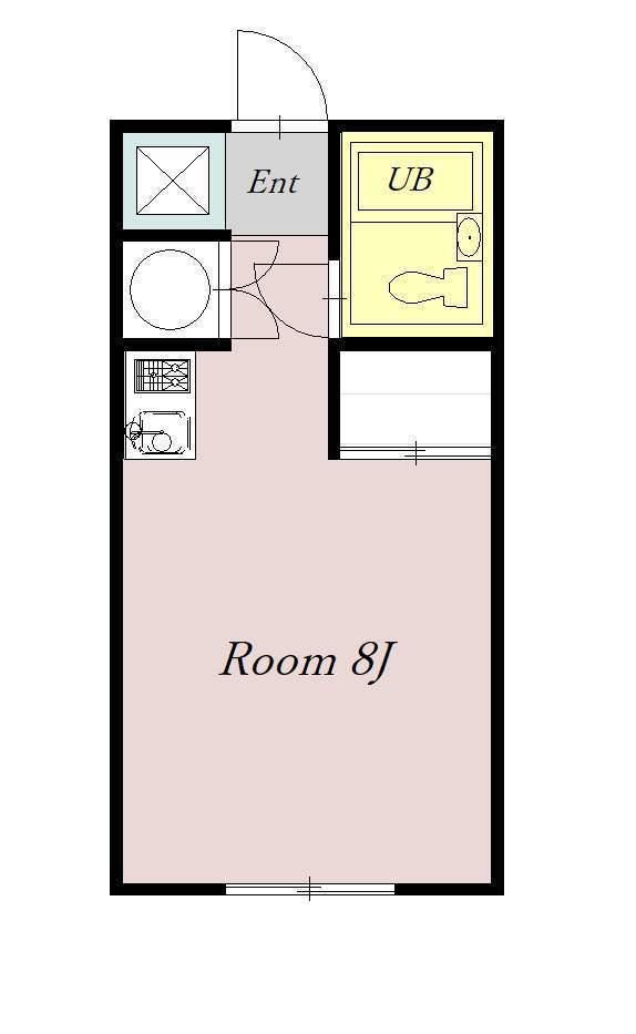 ヴィラナリー旭川 A棟(ワンルーム/4階)の間取り写真