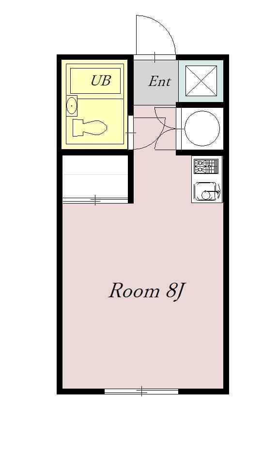 ヴィラナリー旭川 A棟(ワンルーム/4階)の間取り写真