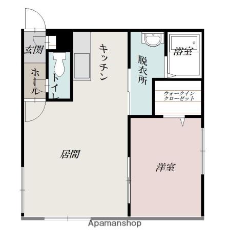 BRUN CUBEⅢ(1LDK/3階)の間取り写真