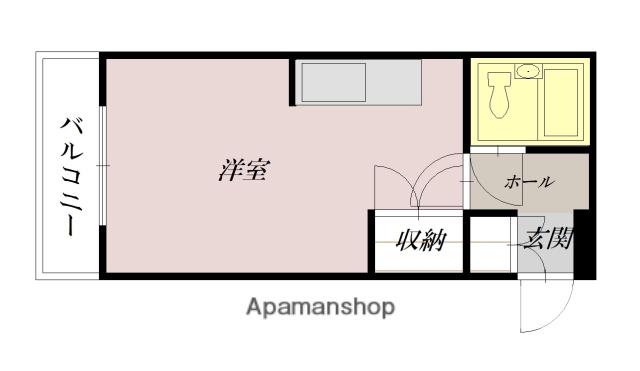 オリーブハイツ(ワンルーム/2階)の間取り写真