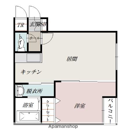 ブルーム8(1LDK/1階)の間取り写真