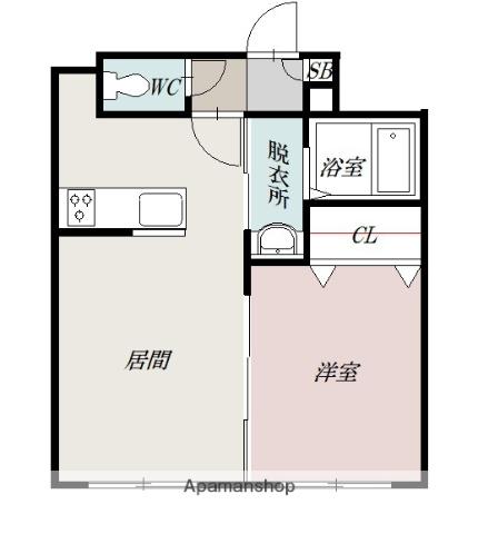 SHERATON旭川駅前(1LDK/1階)の間取り写真