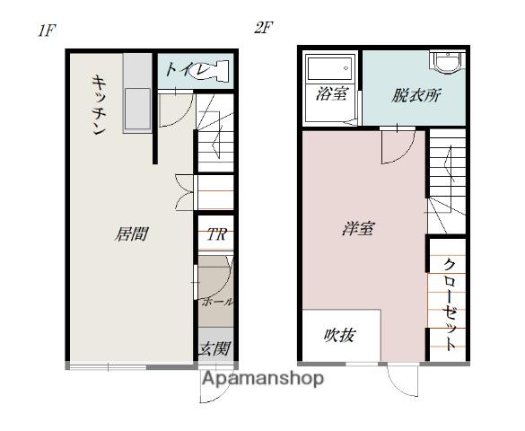 JEUNESSE A(1LDK/1階)の間取り写真