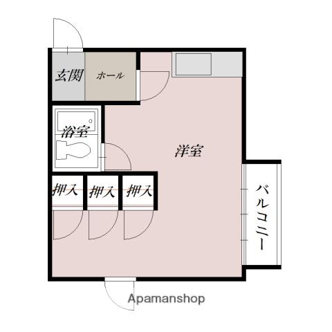 アーバンライフ島田(ワンルーム/2階)の間取り写真