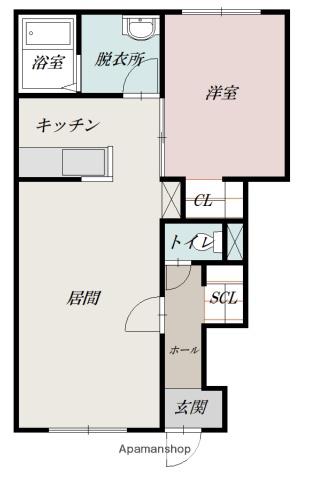 ティラトーレⅠ(1LDK/1階)の間取り写真