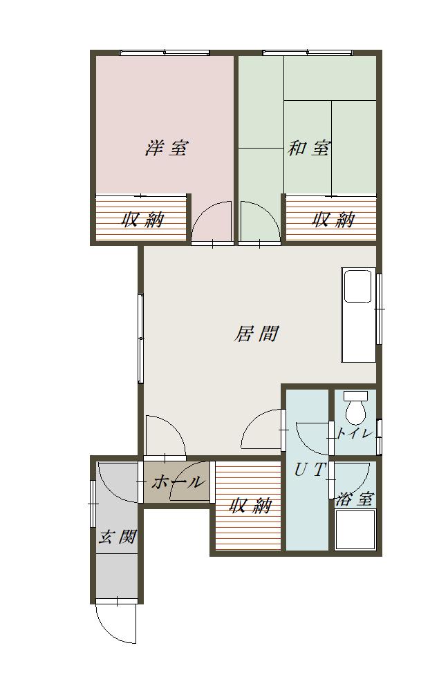 コーポ109(2LDK/1階)の間取り写真