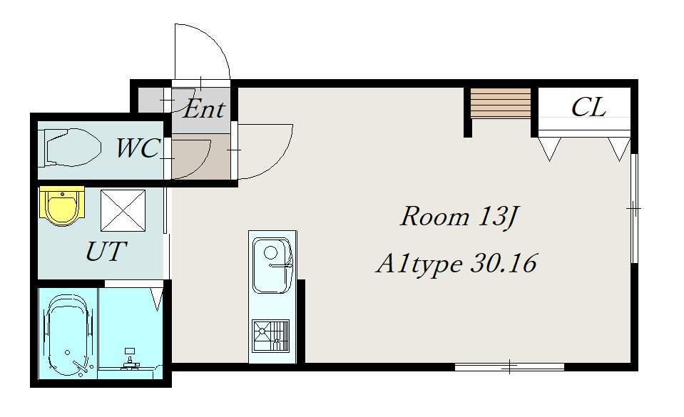 IMS2.7(1K/5階)の間取り写真