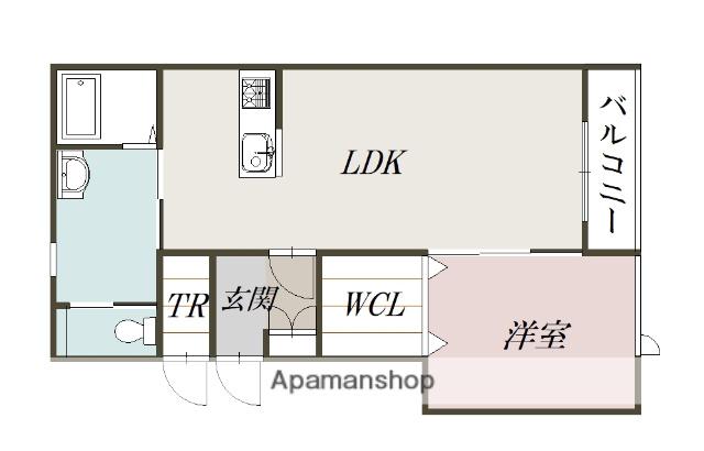 PRIMEVEREⅡ(1LDK/1階)の間取り写真