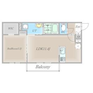 HARUSAKU豊岡(1LDK/2階)の間取り写真