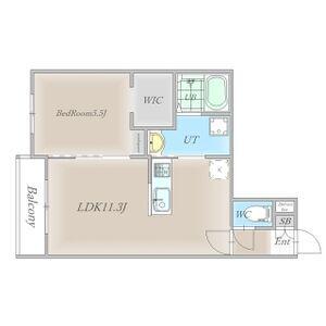 HARUSAKU豊岡(1LDK/3階)の間取り写真