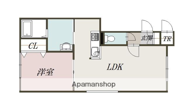 ベリーズⅡ(1LDK/1階)の間取り写真
