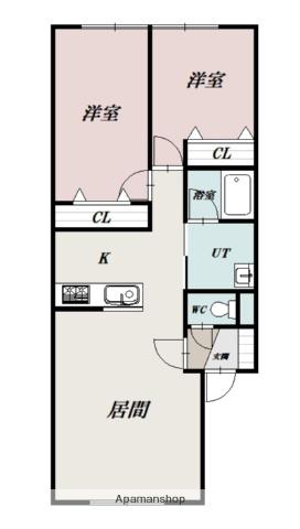 VILLA FIRST(2LDK/1階)の間取り写真