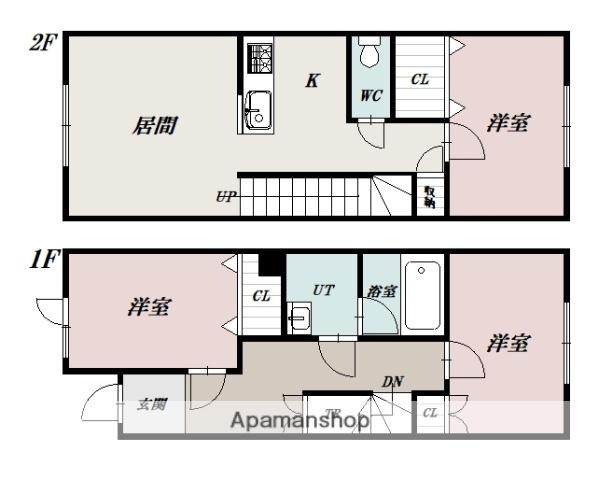 LE JARDIN(3LDK/1階)の間取り写真