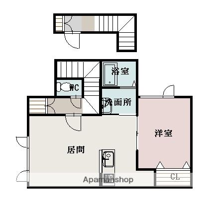 GRAND GRACE4-1(1LDK/2階)の間取り写真