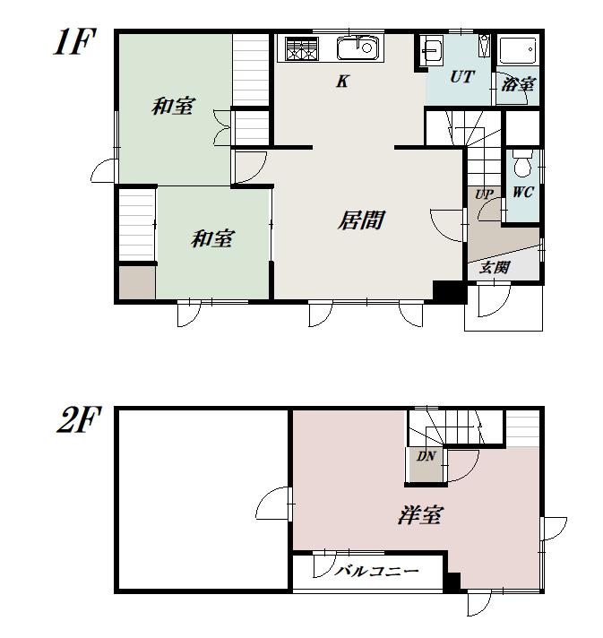 函館本線 旭川駅 徒歩61分 2階建 築46年(3LDK)の間取り写真