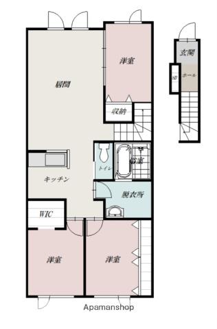 PLEASANTⅤ(3LDK/2階)の間取り写真