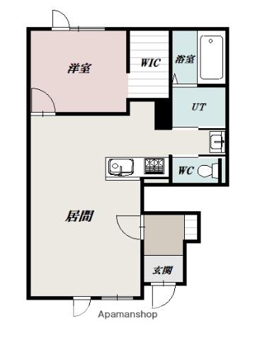 MONOQLOⅡ(1LDK/1階)の間取り写真