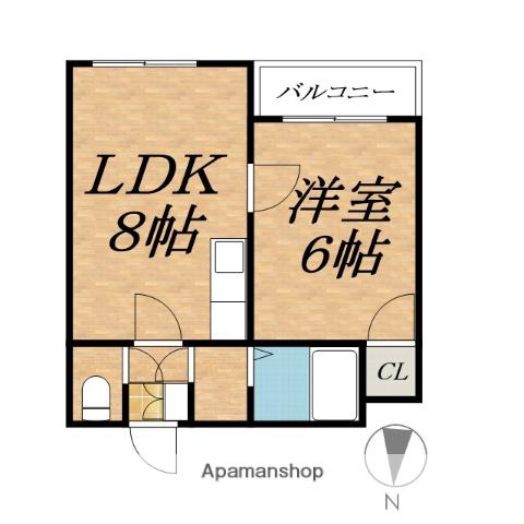 COMFORT KUSAKA(1LDK/3階)の間取り写真