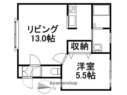 AY七番館(1LDK/2階)の間取り写真