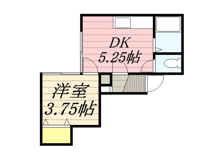 みやびあん札幌(1DK/3階)の間取り写真