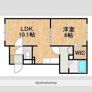 フォレストフォートⅠ(1LDK/2階)の間取り写真