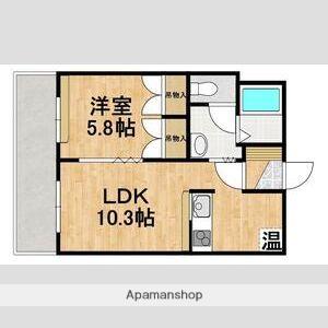 ハイツTKYⅡ(1LDK/3階)の間取り写真
