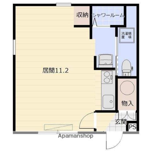 センタービレッジ813(ワンルーム/2階)の間取り写真