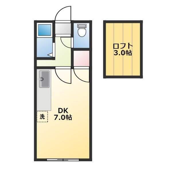 レスポアール文京台(ワンルーム/2階)の間取り写真