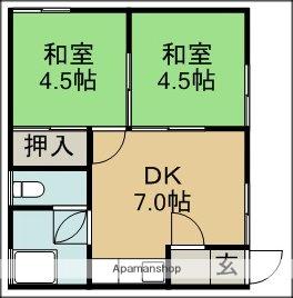 清和ハウス(2DK/2階)の間取り写真