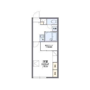 レオパレスサザンカ(1K/1階)の間取り写真