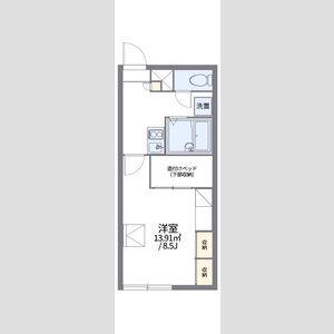 レオパレスティアラ大和(1K/2階)の間取り写真