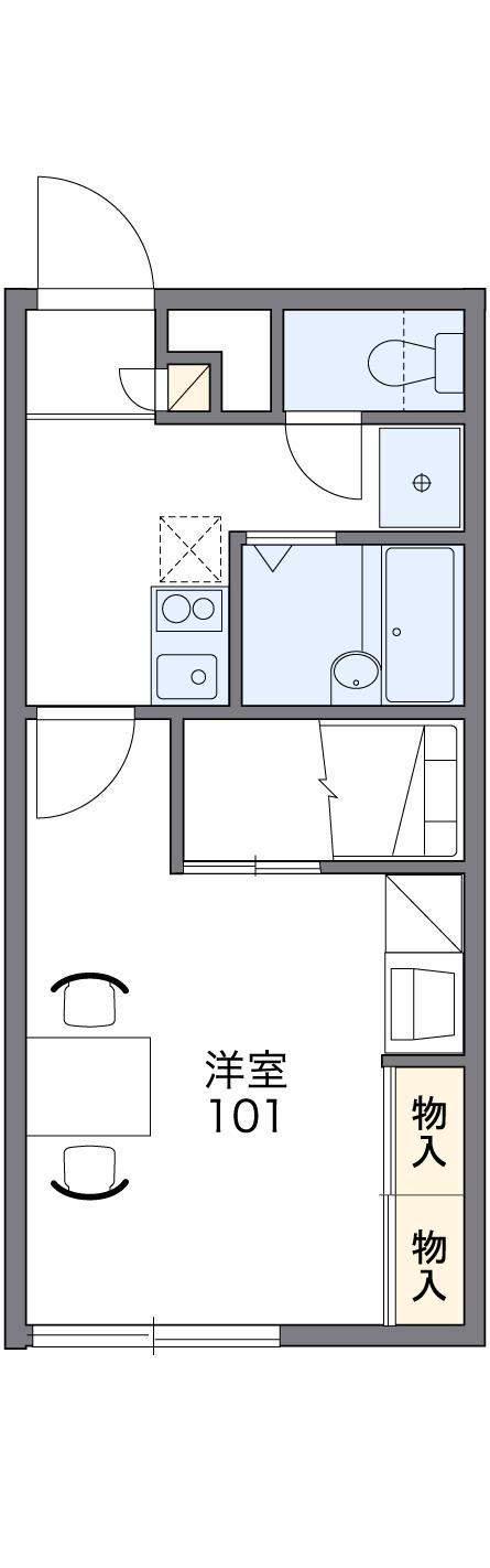 レオパレスVITA(1K/1階)の間取り写真