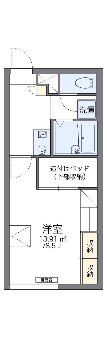 レオパレス ルナセレーネ(1K/2階)の間取り写真