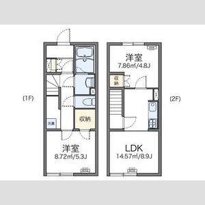 レオネクストラファミーユ(2LDK/1階)の間取り写真