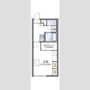 レオパレス新さっぽろⅢ(1K/2階)の間取り写真