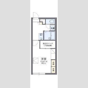 レオパレスドエル(1K/1階)の間取り写真