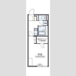 レオネクスト厚別中央(1K/2階)の間取り写真